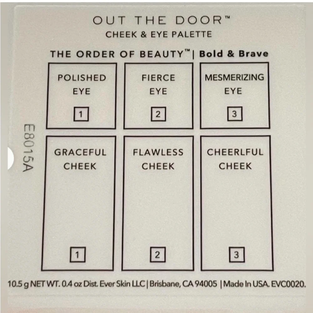Ever Beauty | NIB Bold & Brave Out The Door Cheek & Eye Palette Travel Compact